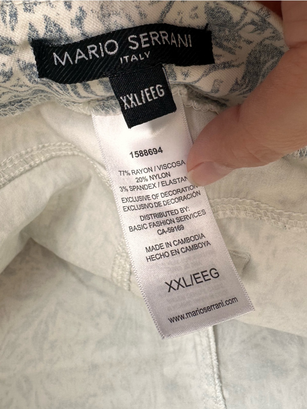 Mario serrani xxl floral stretchy pants - Picture 4 of 4